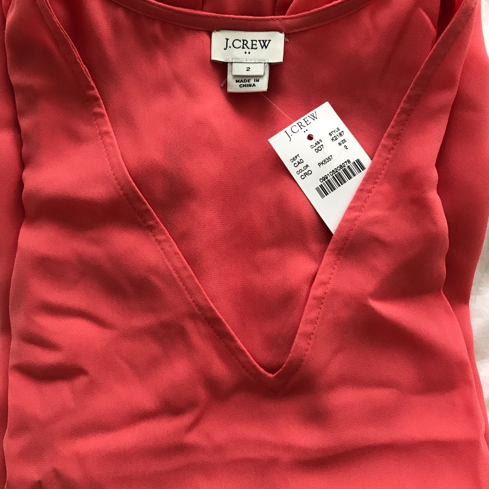 NWT JCrew Ruffle Sleeve Top